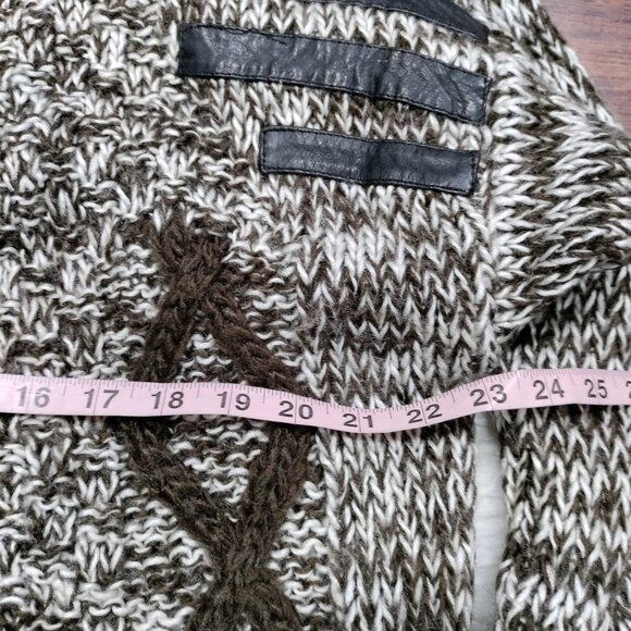 Sorrentine Oversized Cable Knit Hipster Vintage Cardigan Dad Grandpa Style XL - Picture 9 of 12